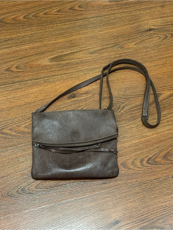 Roots Handbags - Roots Minimalist Brown Leather Crossbody Bag genuine leather adjustable strap